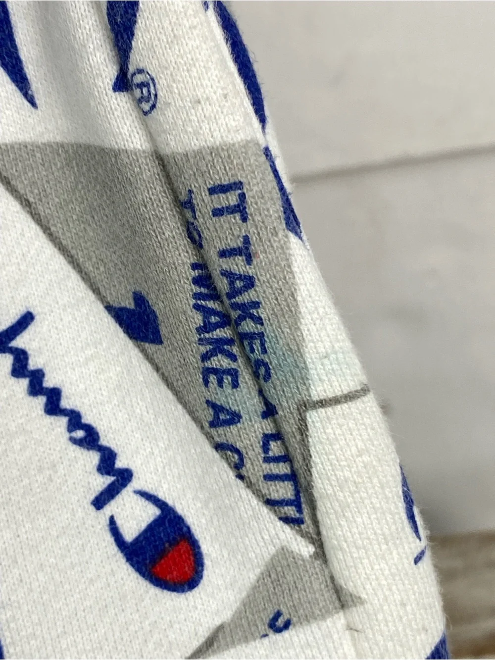 Champion Super Fleece 3.0 Overall an all-over jock tag print unisex size M - Picture 13 of 14